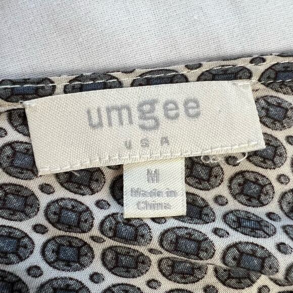 Umgee Women's Medium Patchwork Mini Dress with Open Back Bell Sleeves - Picture 5 of 6